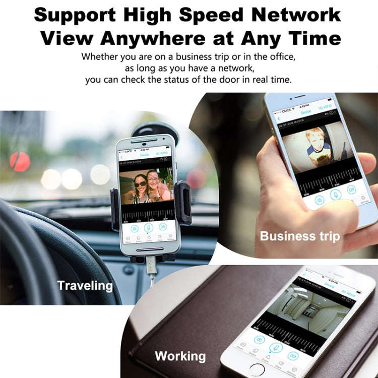 M200A 1080P WiFi Intelligent Round Button Video Doorbell, Support Infrared Motion Detection & Ada...