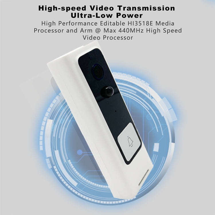 M200B WiFi Intelligent Square Button Video Doorbell, Support Infrared Motion Detection & Adaptive...