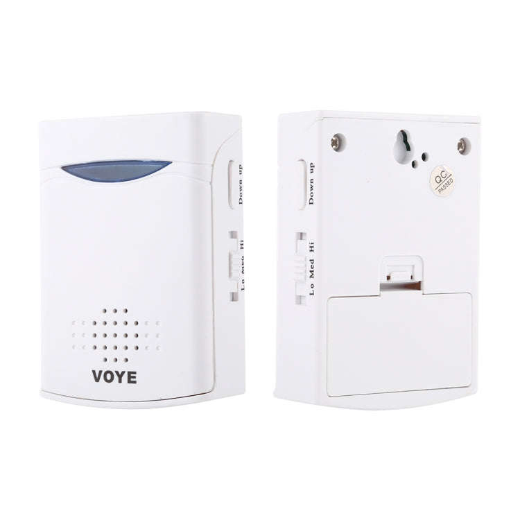 VOYE V006B Home Music Remote Control Wireless Doorbell with 38 Polyphony Sounds (White)