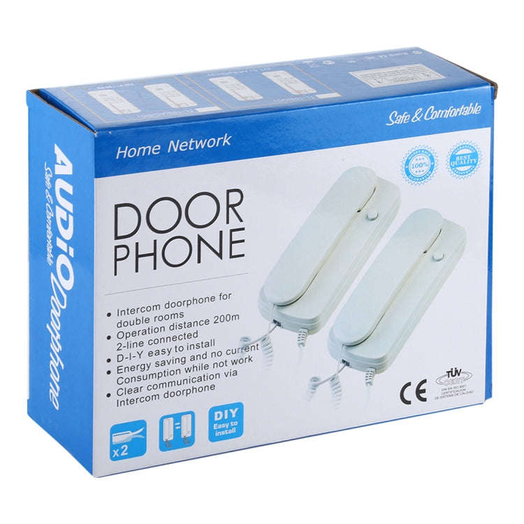 109DC Two-way High-definition Wired Intercom Doorphone (White)