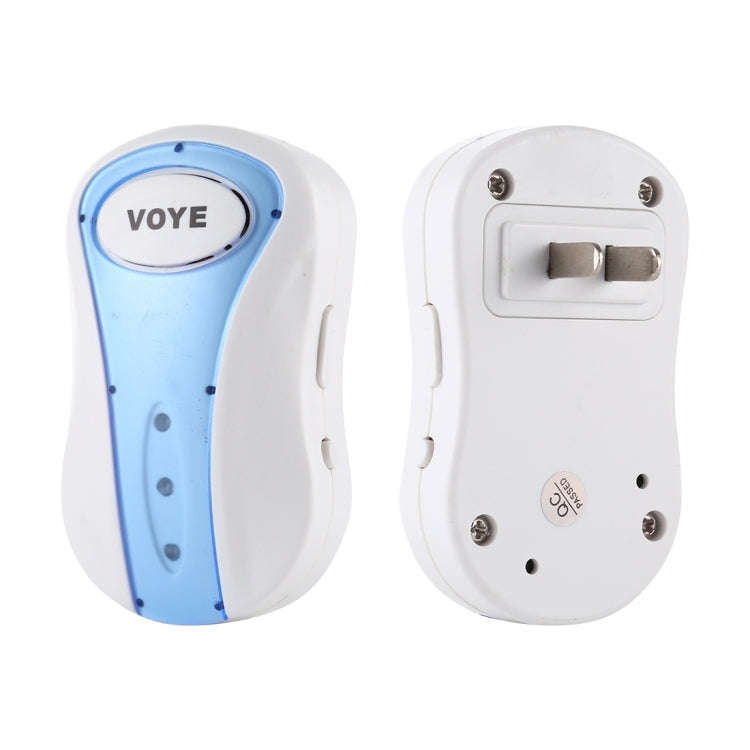 VOYE V008A Home Music Remote Control Wireless Doorbell with 38 Polyphony Sounds, US Plug(White)