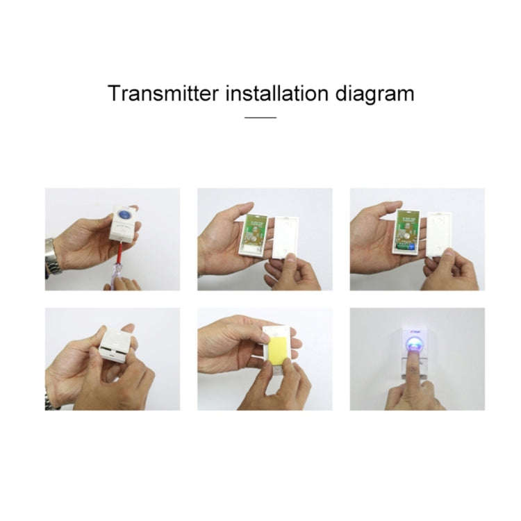 VOYE V003A Home Music Remote Control Wireless Doorbell with 38 Polyphony Sounds, US Plug (White)