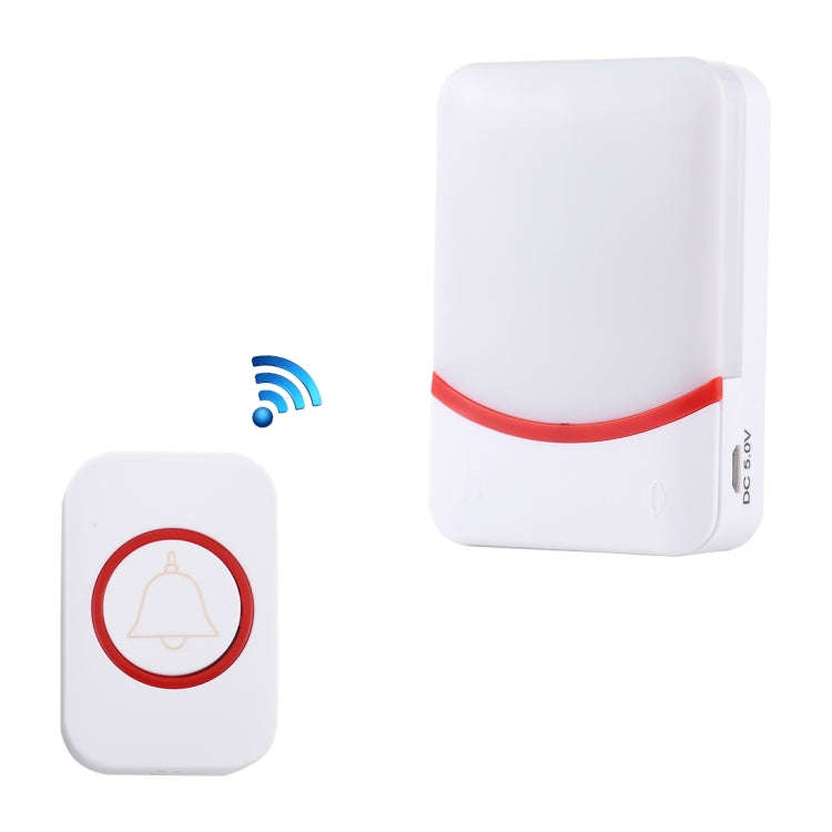 CMF1188 Home Music Remote Control Wireless Doorbell with 38 Ringtones & Colorful Flashing Lights ...