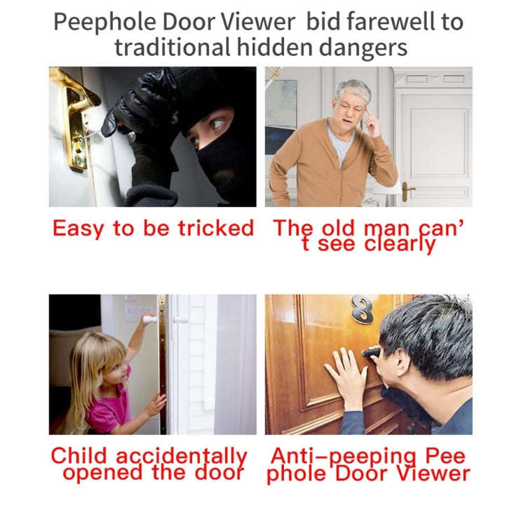 Smart WiFi Video Visual Doorbell, Support Night Vision & Video Message Leaving & Motion Detection...