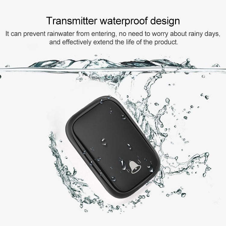 CACAZI FA86 Self-Powered Smart Home Wireless Doorbell, EU Plug(Black)