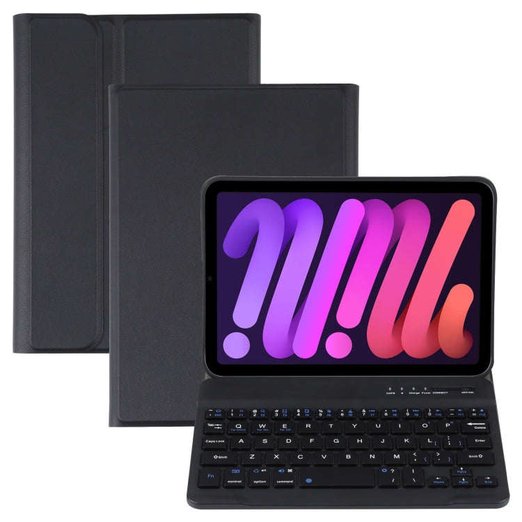 A06 Detachable Lambskin Texture Ultra-thin TPU Bluetooth Keyboard Leather Tablet Case with Stand ...