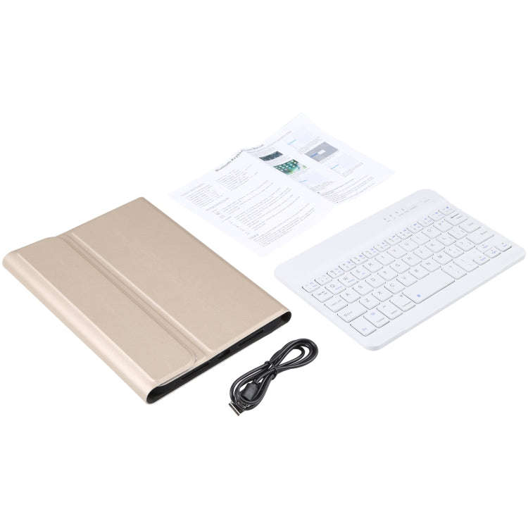 A06 Detachable Lambskin Texture Ultra-thin TPU Bluetooth Keyboard Leather Tablet Case with Stand ...