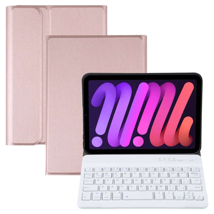 A06 Detachable Lambskin Texture Ultra-thin TPU Bluetooth Keyboard Leather Tablet Case with Stand ...