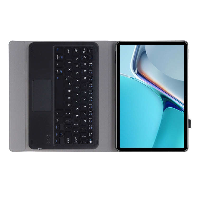 AW11-A Detachable Lambskin Texture Ultra-thin TPU Bluetooth Keyboard Leather Tablet Case with Tou...