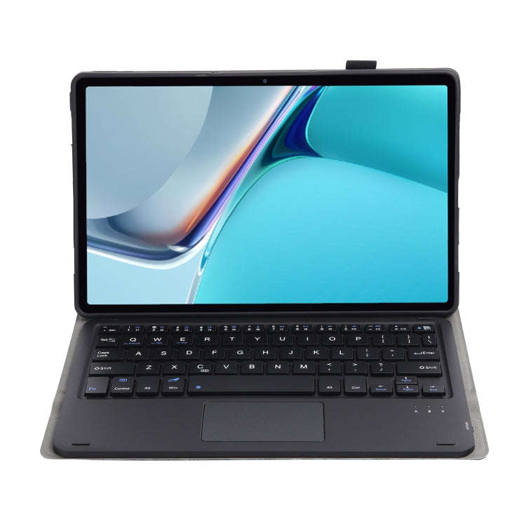 AW11-A Detachable Lambskin Texture Ultra-thin TPU Bluetooth Keyboard Leather Tablet Case with Tou...