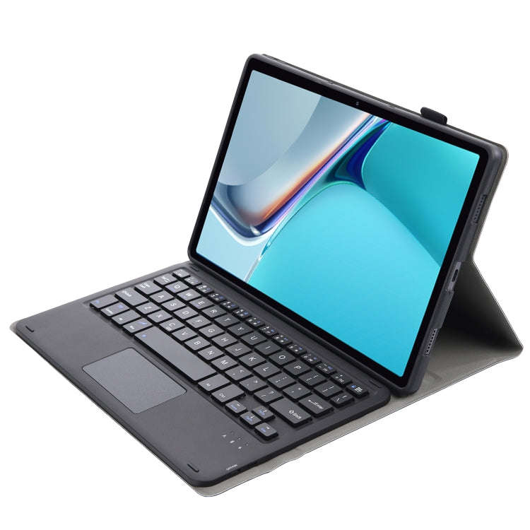 AW11-A Detachable Lambskin Texture Ultra-thin TPU Bluetooth Keyboard Leather Tablet Case with Tou...