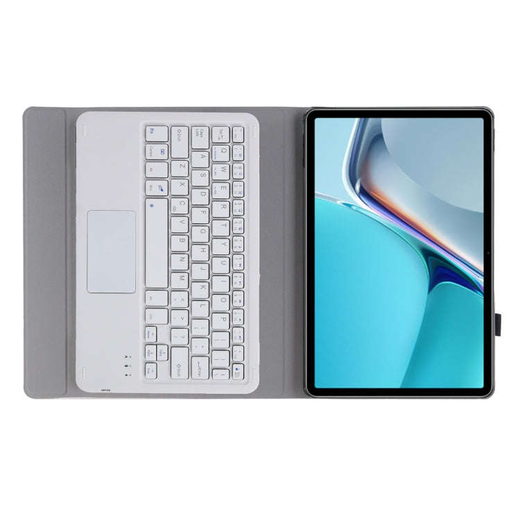 AW11-A Detachable Lambskin Texture Ultra-thin TPU Bluetooth Keyboard Leather Tablet Case with Tou...