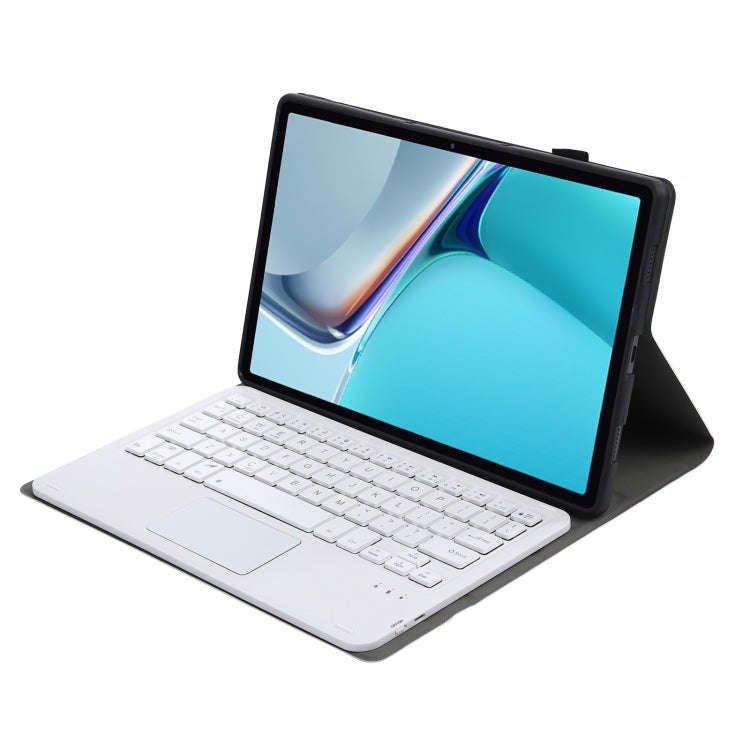 AW11-A Detachable Lambskin Texture Ultra-thin TPU Bluetooth Keyboard Leather Tablet Case with Tou...
