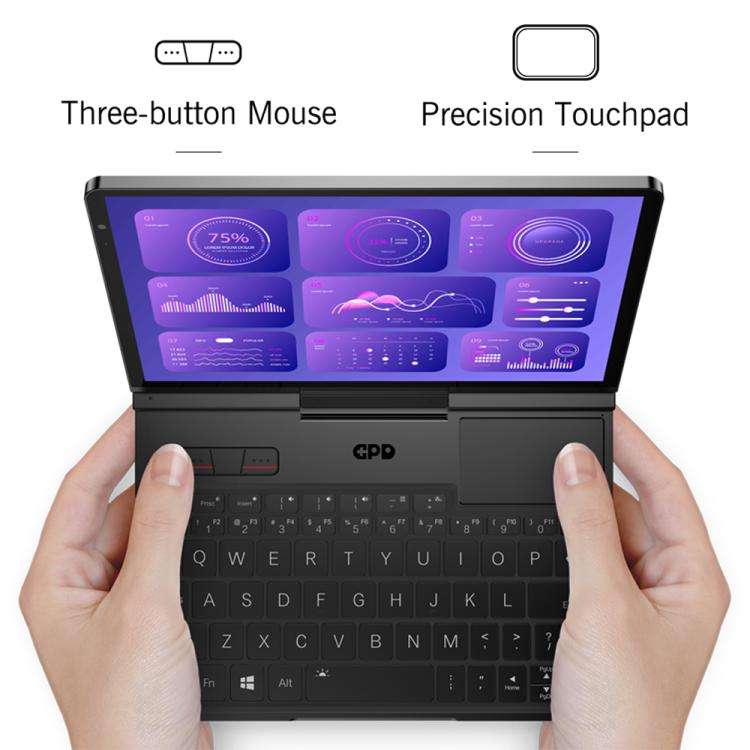 GPD Pocket 4 Handheld Gaming PC, 32GB+2TB, 8.8 inch Windows 11 Home AMD Ryzen AI 9 HX 370, EU Plug