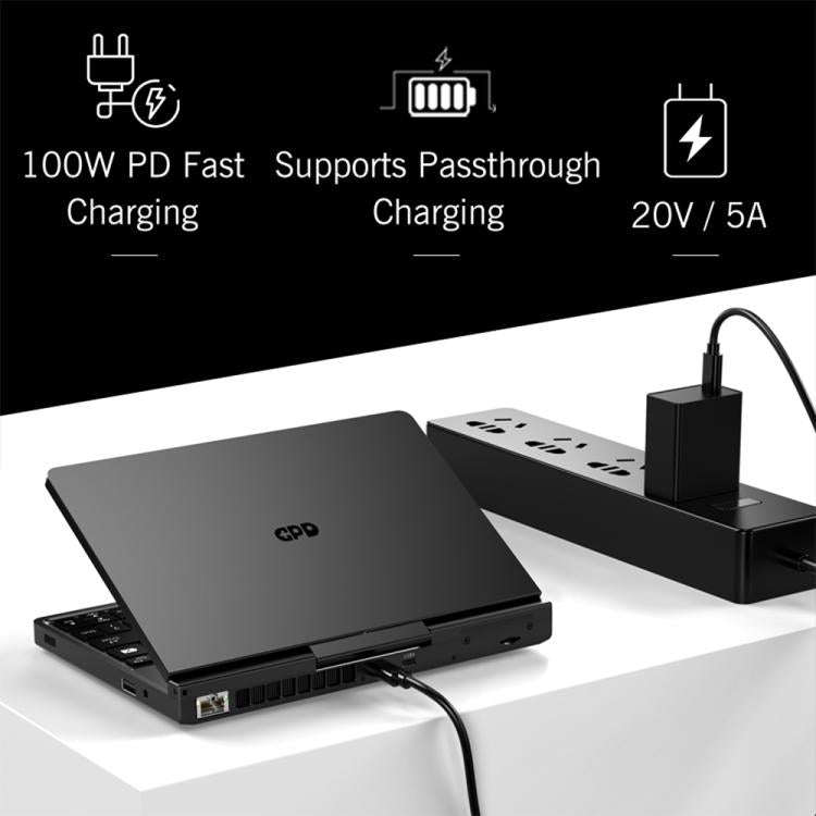 GPD Pocket 4 Handheld Gaming PC, 32GB+2TB, 8.8 inch Windows 11 Home AMD Ryzen AI 9 HX 370, EU Plug