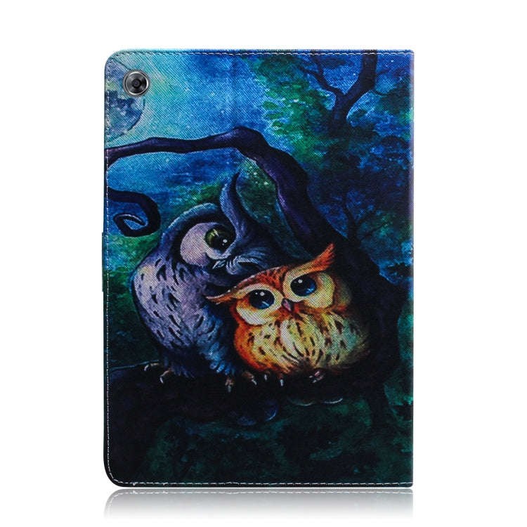 Oil Owl Pattern Horizontal Flip Leather Case for Huawei MediaPad M5 Lite 8 / Honor Tab 5, with Ho...
