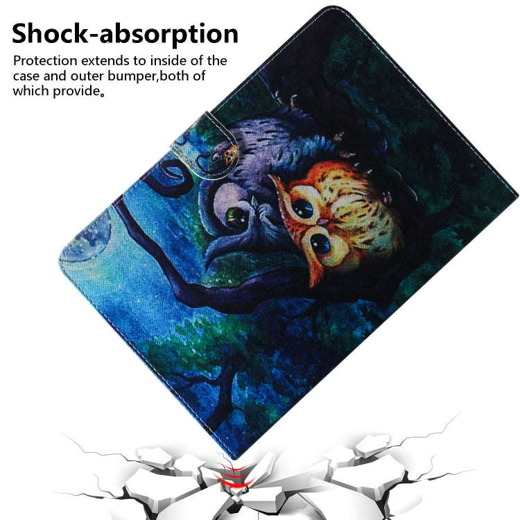 Oil Owl Pattern Horizontal Flip Leather Case for Huawei MediaPad M5 Lite 8 / Honor Tab 5, with Ho...