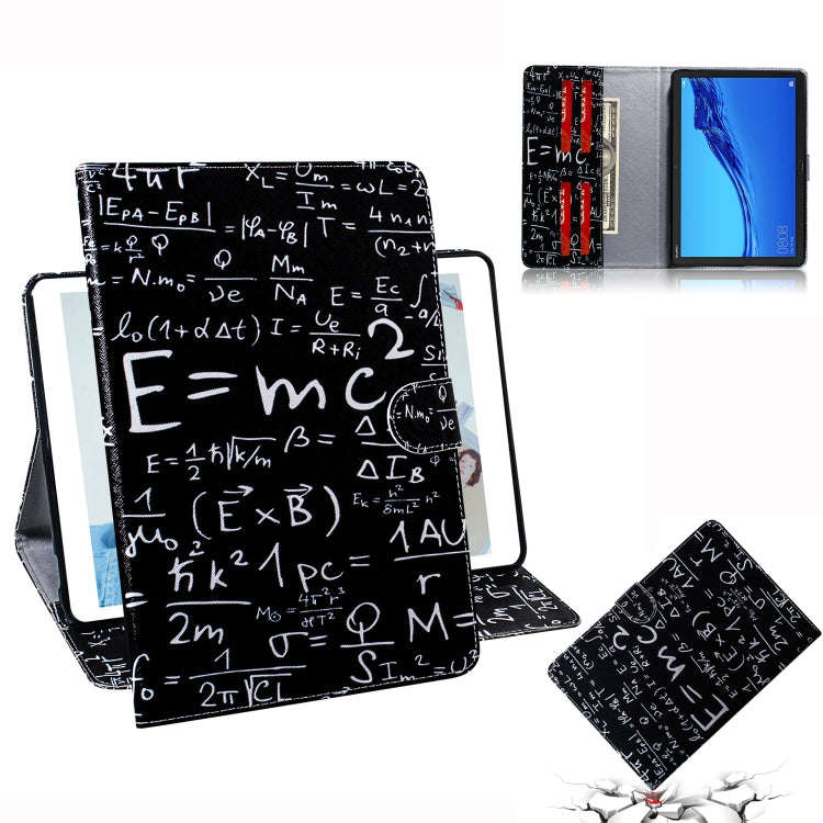 Formula Pattern Horizontal Flip Leather Case for Huawei MediaPad M5 Lite 10.1, with Holder & Card...