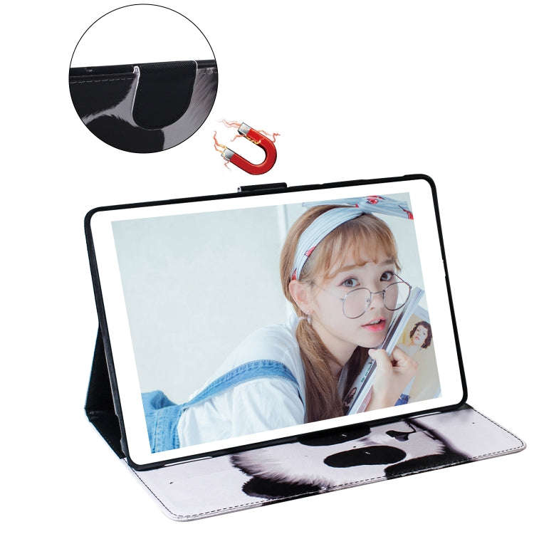 Panda Pattern Horizontal Flip Leather Case for Huawei MediaPad T5, with Holder & Card Slot & Wallet