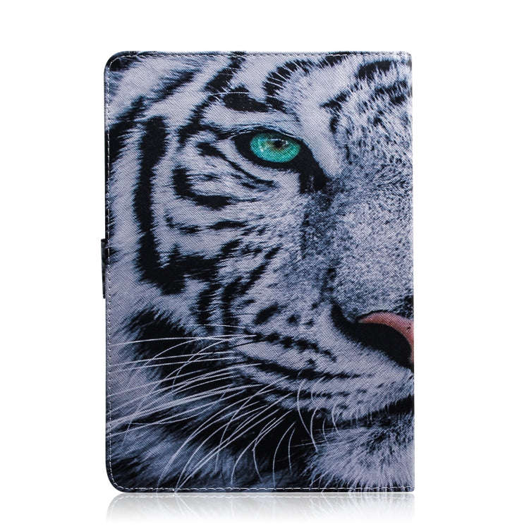 Tiger Pattern Horizontal Flip Leather Case for Huawei MediaPad T5, with Holder & Card Slot & Wallet