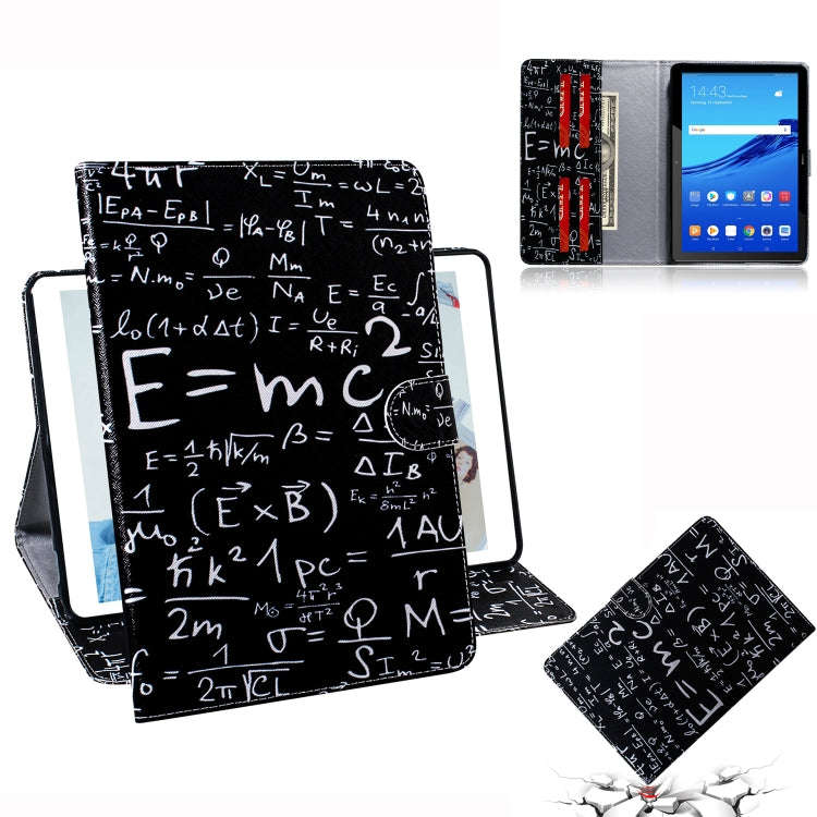 Formula Pattern Horizontal Flip Leather Case for Huawei MediaPad T5, with Holder & Card Slot & Wa...