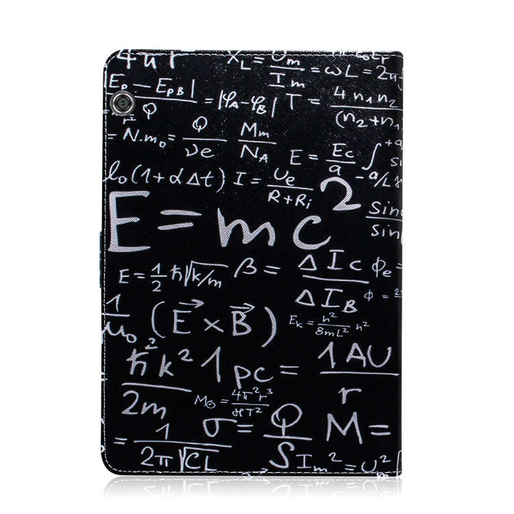 Formula Pattern Horizontal Flip Leather Case for Huawei MediaPad T5, with Holder & Card Slot & Wa...