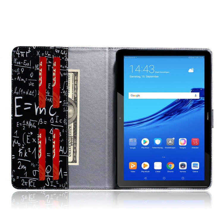 Formula Pattern Horizontal Flip Leather Case for Huawei MediaPad T5, with Holder & Card Slot & Wa...
