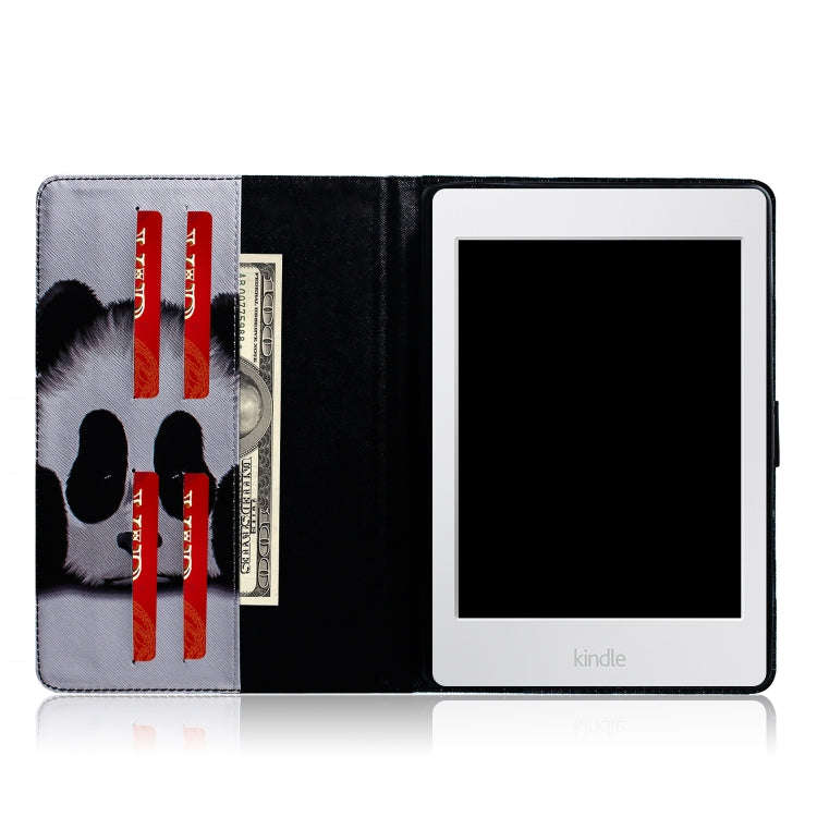 Panda Pattern Horizontal Flip Leather Case for Amazon Kindle Paperwhite 4 (2018) / 3 / 2 / 1, wit...