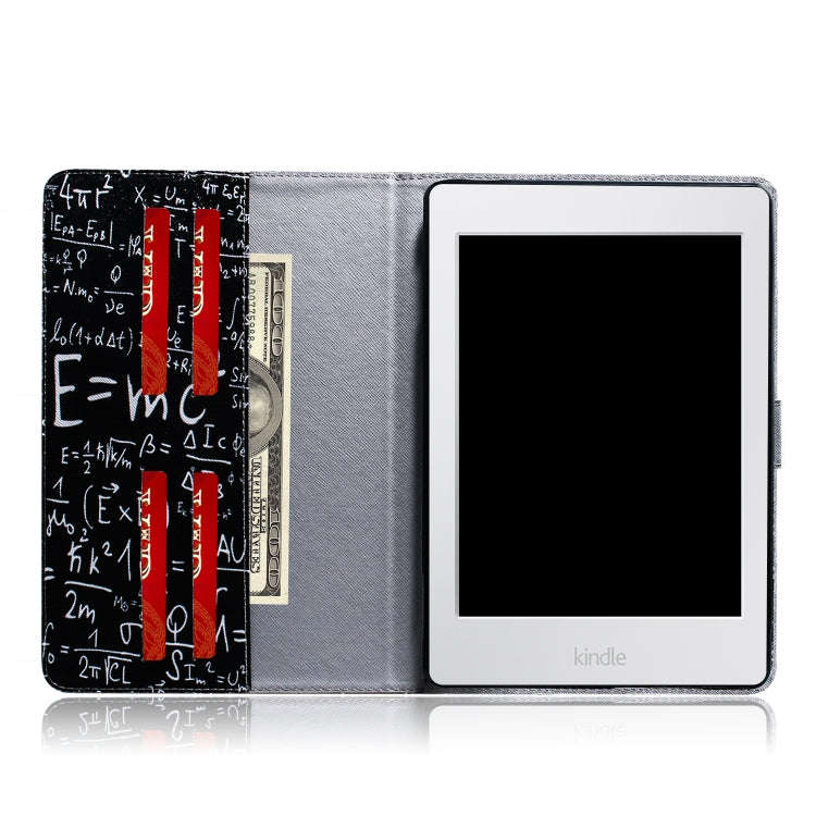 Formula Pattern Horizontal Flip Leather Case for Amazon Kindle Paperwhite 4 (2018) / 3 / 2 / 1, w...