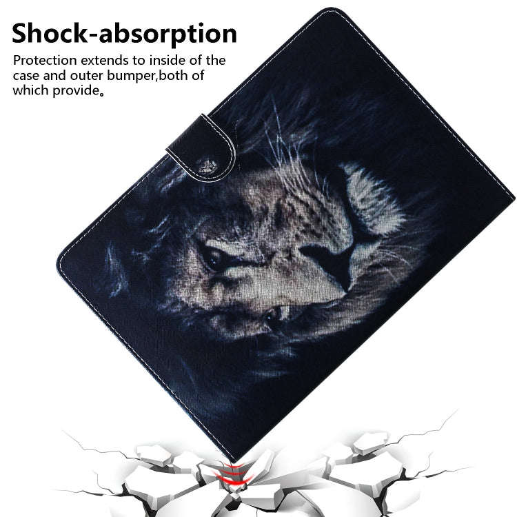 Lion Pattern Horizontal Flip Leather Case for Amazon Kindle Fire HD 8 2015/2016/2017/2018, with H...