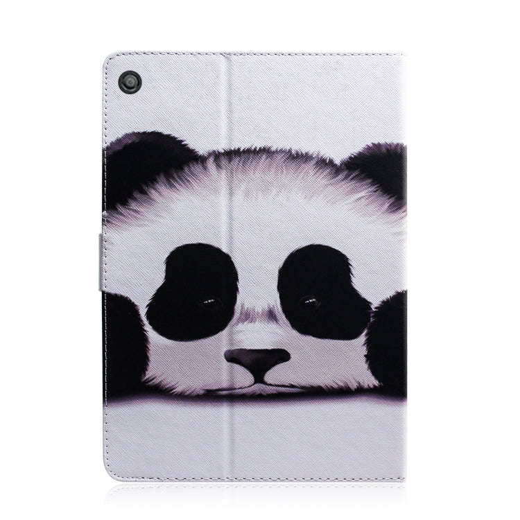 Panda Pattern Horizontal Flip Leather Case for Amazon Kindle Fire HD 10 2015/2017, with Holder & ...