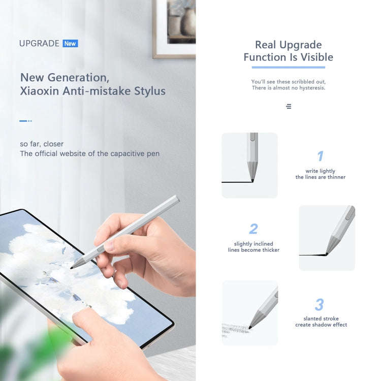 WR18 4096 Micro USB Pressure-Sensitive Stylus Pen(Silver)