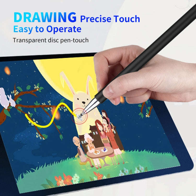 JD01 Universal Magnetic Pen Cap + Disc + Spare Pen Head Stylus Pen for Smart Tablets and Mobile P...