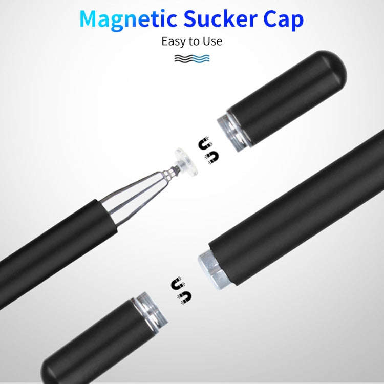 JD01 Universal Magnetic Pen Cap + Disc + Spare Pen Head Stylus Pen for Smart Tablets and Mobile P...