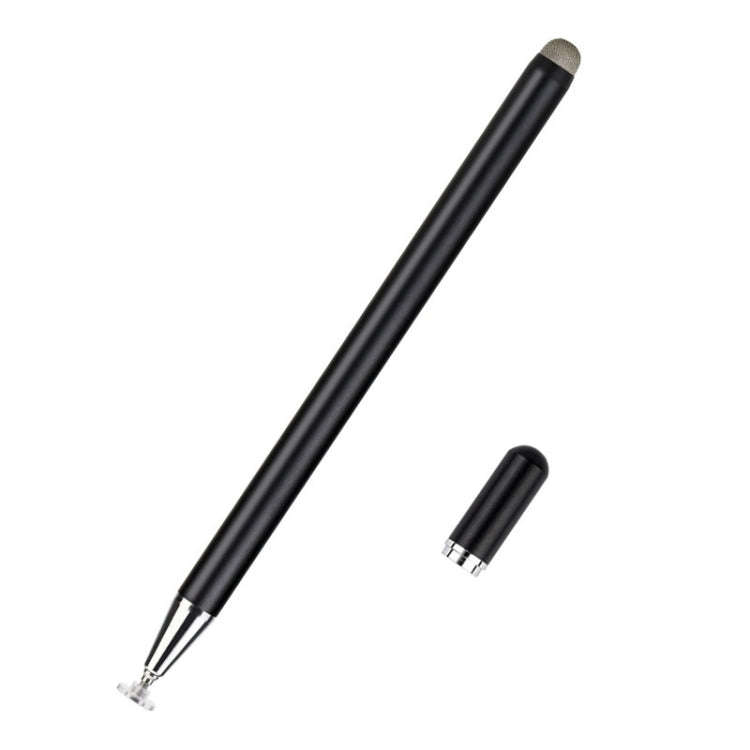 JD02 Universal Magnetic Pen Cap Pan Head + Fiber Cloth 2 in 1 Stylus Pen for Smart Tablets and Mo...
