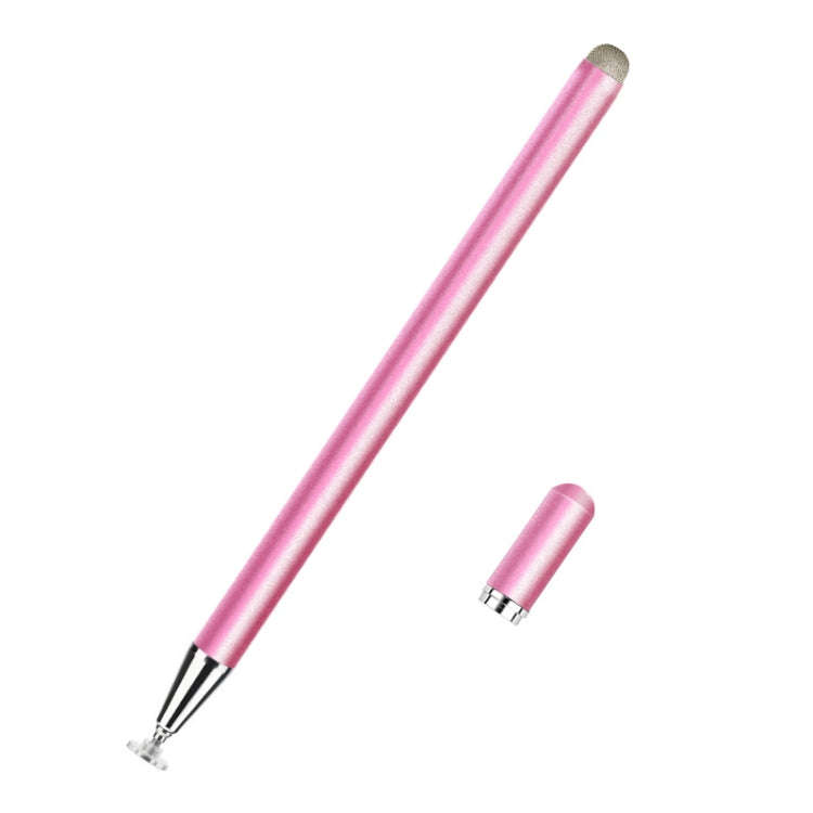 JD02 Universal Magnetic Pen Cap Pan Head + Fiber Cloth 2 in 1 Stylus Pen for Smart Tablets and Mo...