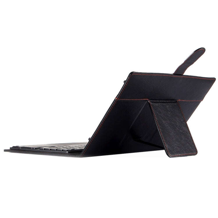 Universal Bluetooth V3.0 Keyboard Detachable Litchi Texture PU Leather Tablet Case with Touchpad ...