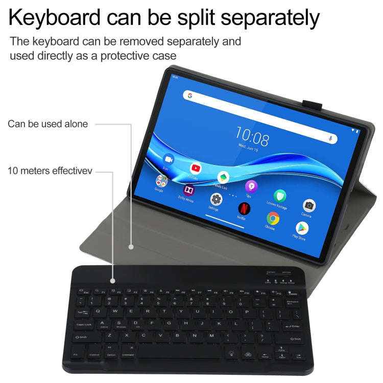 AM10S Detachable Bluetooth Backlight Keyboard Ultrathin Horizontal Flip Leather Tablet Case with ...