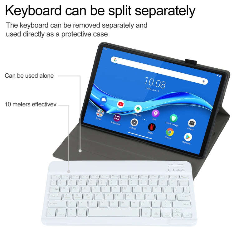 AM10S Detachable Bluetooth Backlight Keyboard Ultrathin Horizontal Flip Leather Tablet Case with ...