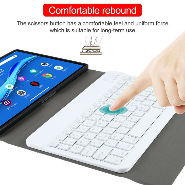 AM10S Detachable Bluetooth Backlight Keyboard Ultrathin Horizontal Flip Leather Tablet Case with ...