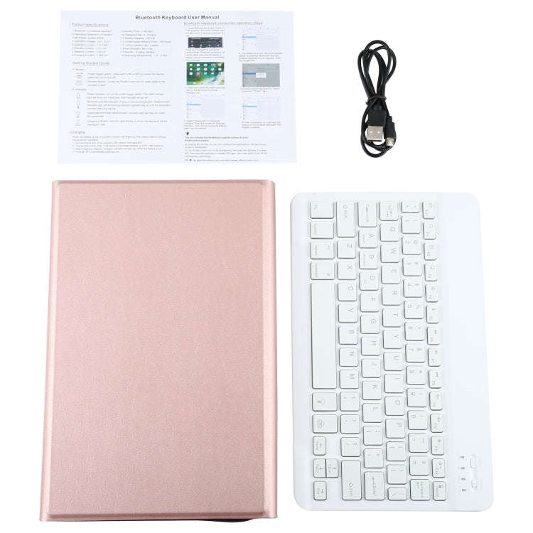 AM10S Detachable Bluetooth Backlight Keyboard Ultrathin Horizontal Flip Leather Tablet Case with ...