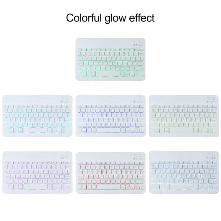 AM10S Detachable Bluetooth Backlight Keyboard Ultrathin Horizontal Flip Leather Tablet Case with ...