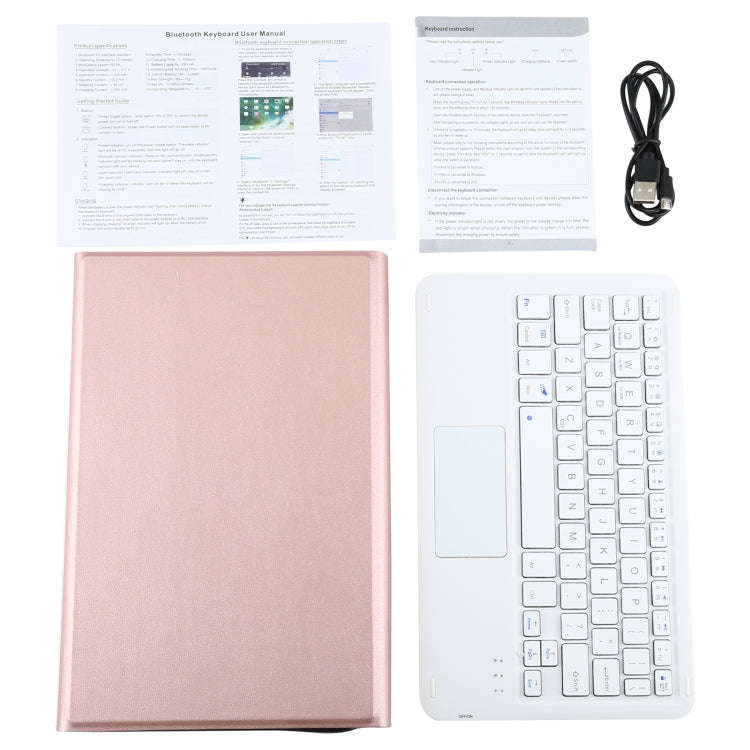 AM10-A Detachable Bluetooth Backlight Keyboard Ultrathin Horizontal Flip Leather Tablet Case with...
