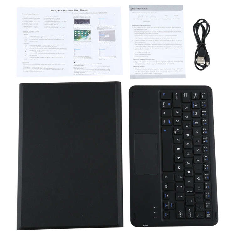 A500-A Detachable Bluetooth Keyboard Ultrathin Horizontal Flip Leather Tablet Case with Touchpad ...