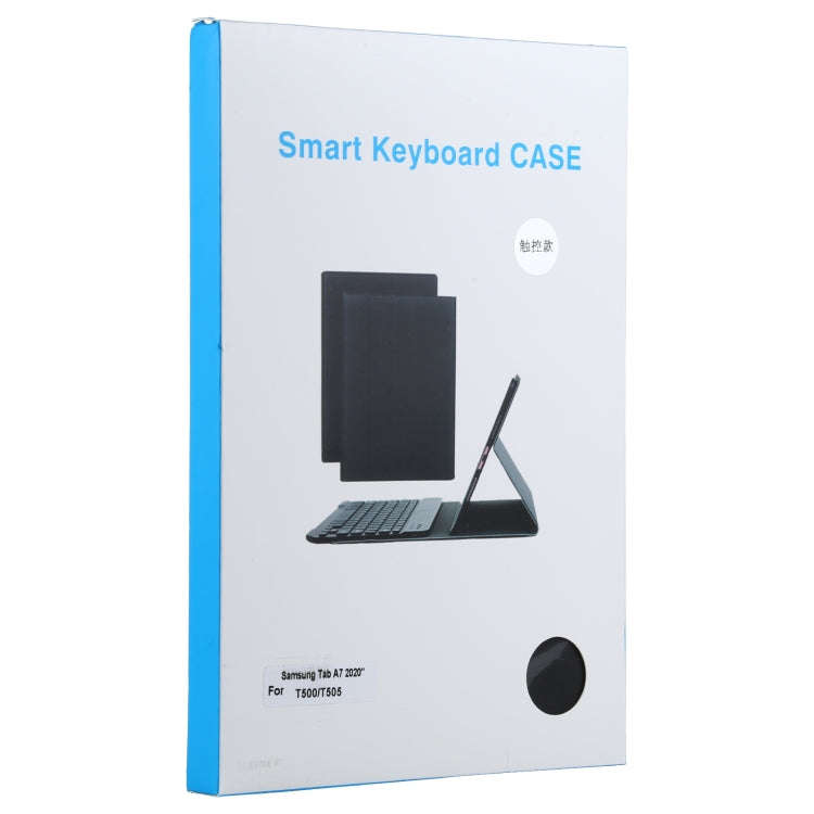A500-A Detachable Bluetooth Keyboard Ultrathin Horizontal Flip Leather Tablet Case with Touchpad ...