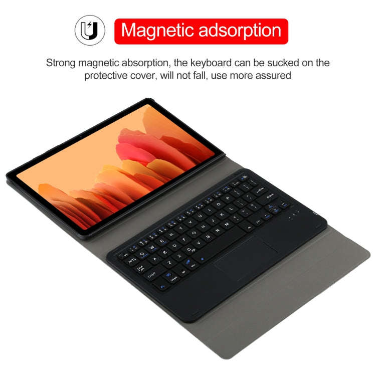 A500-A Detachable Bluetooth Keyboard Ultrathin Horizontal Flip Leather Tablet Case with Touchpad ...