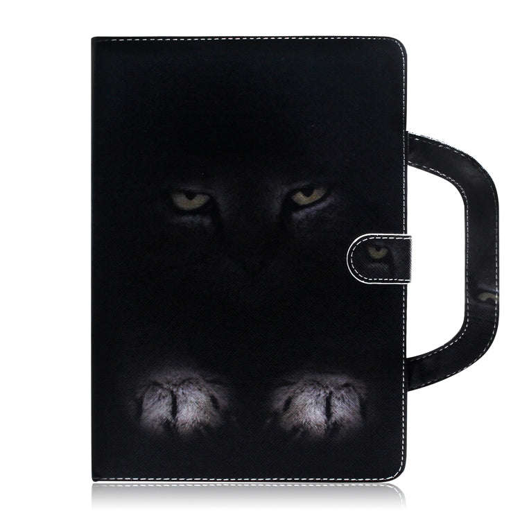 Cat Pattern Horizontal Flip Leather Case for Huawei MediaPad T5, with Holder & Card Slot & Wallet
