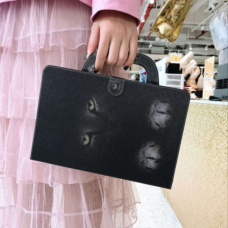 Cat Pattern Horizontal Flip Leather Case for Huawei MediaPad T5, with Holder & Card Slot & Wallet