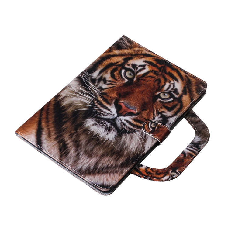 Tiger Pattern Horizontal Flip Leather Case for Huawei MediaPad T5, with Holder & Card Slot & Wallet