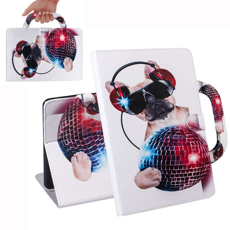 Fashion Dog Pattern Horizontal Flip Leather Case for Huawei MediaPad M5 Lite 10, with Holder & Ca...